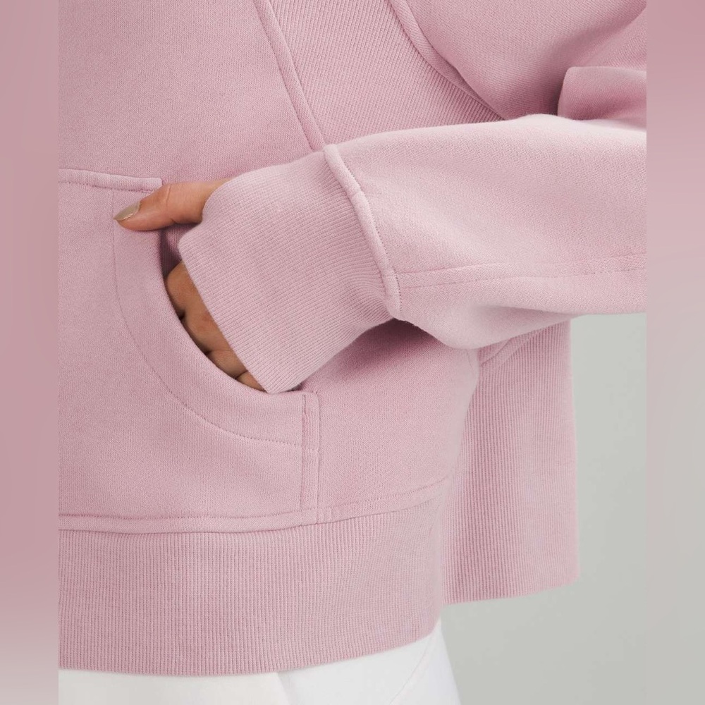 Lululemon Scuba Oversized Funnel Neck Half Zip in Pink Peony Size M/L - Picture 4 of 8